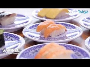 [Tokyo Footage] Conveyor Belt Sushi | 回転寿司（Tokyo Japan）