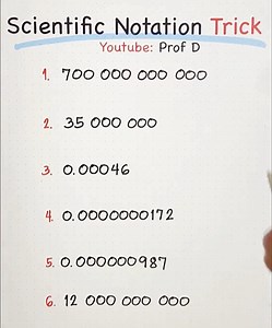 50K views · 1.6K reactions | Basic Math Review: Very Helpful Scientific Notation Trick!  | Prof D | Facebook
