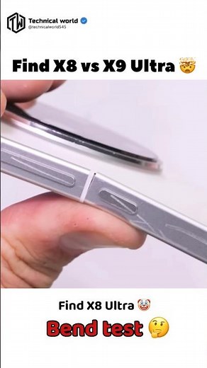 Oppo find X8 Vs find X9 Ultra 🤡#Bend/Durability test 🤯#Will it survive🤔