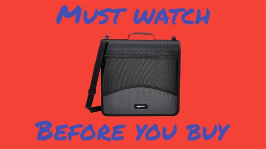 Watch Honest Review Amazon Basics 3 Ring Binder w/ Zipper on Amazon Live