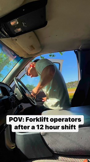 POV: Forklift operators after a 12 hour shift #cars #trucks #automotive #forklift #forkliftoperator #bluecollar | Dippin' Diesel