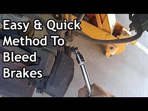 Brake Bleed / Brake Fluid Flush With An AC Vacuum Pump!