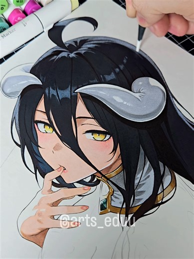 #albedo #overlord #fanart #animeart #desenhoanime