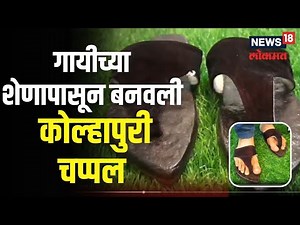 Kolhapuri Chappal | चक्क गायीच्या शेणापासून बनवली कोल्हापूरी चप्पल, आरोग्यासाठी फायदेशीर गोमय पादुका