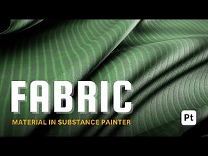 Realistic Fabric Material in #substancepainter (Under 10 Minute)