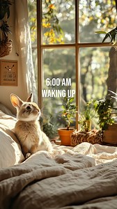 297K views · 5.4K reactions | Bunny’s morning routine ☕️❤️ #aiart #aianimation #cute #viral #fantasy #animal #relaxing #adventure #bunny #bunnies #rabbit #morningroutine #morning | Fantasyspire AI | Facebook