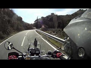 BMW R 1200 GS Adventure on a twisty road