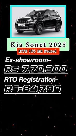 Kia Sonet HTE (O) – Stylish SUV ab aur bhi Smart! 🚗✨