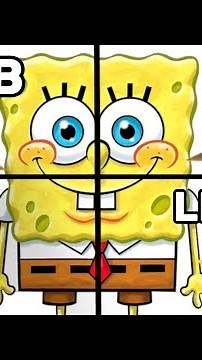Rysunek SpongeBoba na 4 Poziomach Trudności
