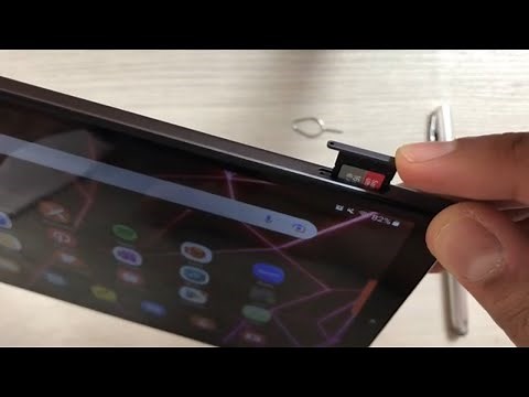 Samsung Galaxy Tab A7 Lite : How to Insert Micro SD - Move Apps to Memory Card