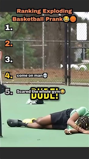 Ranking EXPLODING basketball pranks😂🏀🏀#viral #funny #basketball #exploding