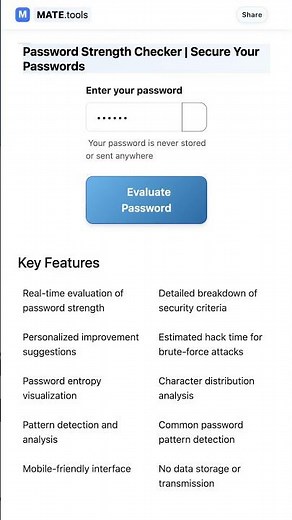 Password Strength Checker | Secure Your Passwords for FREE #Shorts