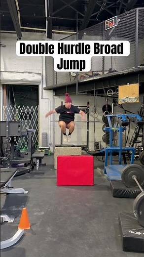 Double Hurdle Broad Jump #jumptraining