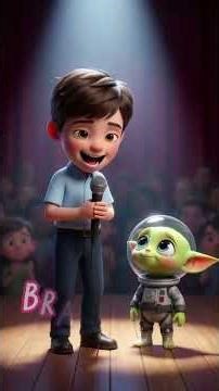 When the Alien Talks for You.😂 #cartoon #animation #lostalien #wholesome #kindness #faithinhumanity