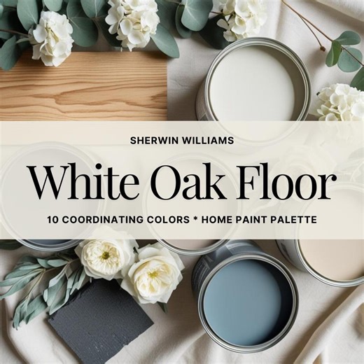 Sherwin-williams Natural White Oak Color Palette: Whole Home Paint Scheme (PDF Download) - Etsy