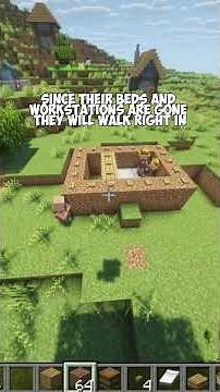 EASY IRON FARM 330+ IRON PER HOUR! 😲 2 Minute Tutorial #minecraft #tutorial #simple #fast