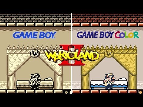 Wario Land II [1998] Game Boy vs Game Boy Color (Version Comparison)