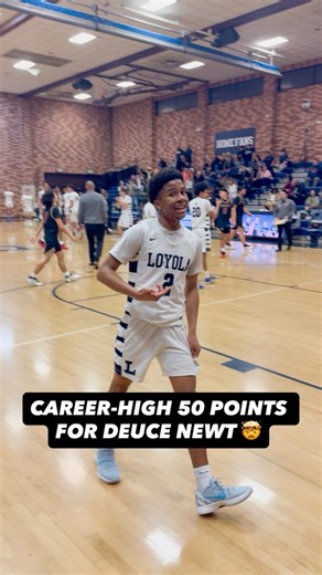 𝟓𝟎 𝐏𝐎𝐈𝐍𝐓𝐒 🤯‼️ Loyola Basketball’s senior point guard Deuce Newt ’26 dropped a career-high 50 points (🔟 3s made) on Senior Night, leading the Cubs to a 104-70 victory over Alemany! #LoyolaBasketball | #GoCubs | Loyola Athletics