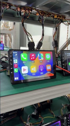 1 DIN Android Car Radio Aging Test | CarPlay Function Test #carradio #carplay #qualitytesting