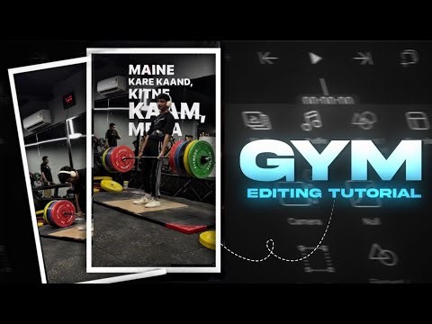 Trending gym edit tutorial 💪