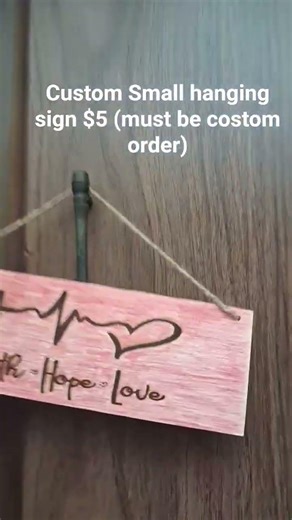 custom small hanging sign #selling #buisiness #faith #fyp #shorts