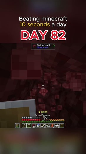 Beating Minecraft 10 Seconds a Day (Day 82) ⏱️ #minecraft