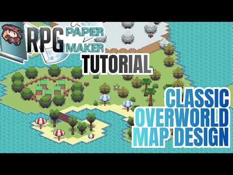 RPG Paper Maker Tutorial - #005 Classic Overworld Map Design + 3D Model Scaling & Rotation
