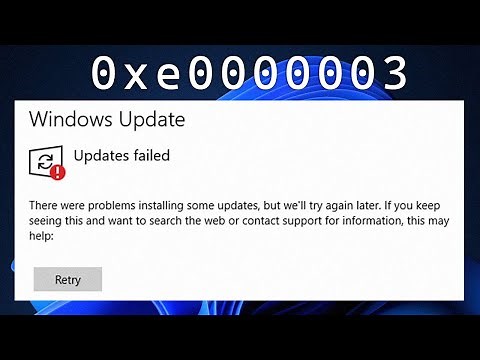 How to Fix 0xe0000003 Windows Update Error [Easy Guide]