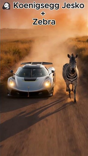Hypercar vs Zebra… Then THIS Happens 🦓⚡