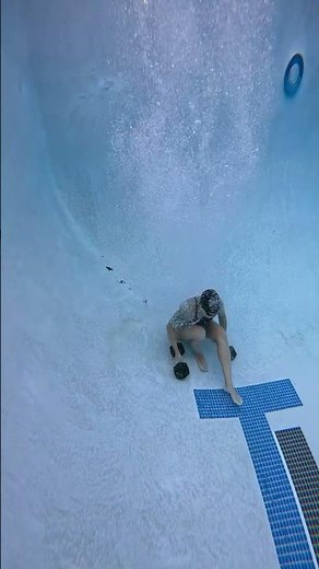 Jump Into The Swimming Pool With Two 30lb Weights | Morning Dive Experience