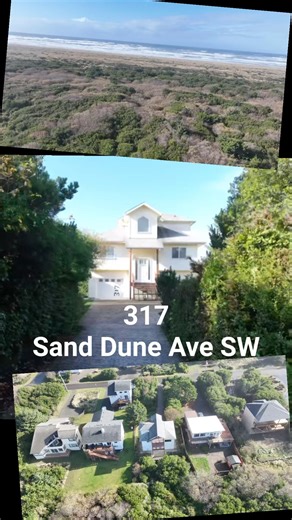 Like-New Oceanfront Estate at Ocean Shores, Washington! 317 Sand Dune Ave SW.