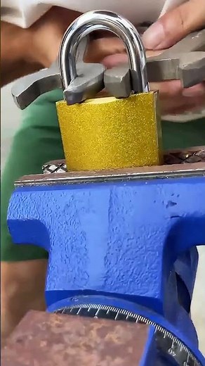 Emergency Locksmith Trick: Copper Padlock Can Be 'Solved' by Wrench"