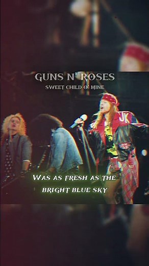 Guns N' Roses - Sweet Child o' Mine (Lyrics) | The Legendary Rock Anthem