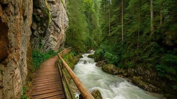 Groppensteinschlucht Hike – Austria’s Breathtaking Gorge in Hohentauern National Park (4K)