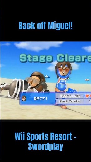 Wii Sports Resort - Swordplay - Back off Miguel!