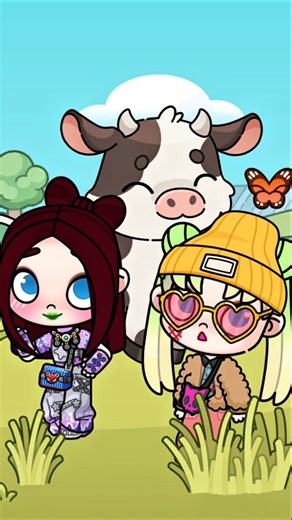 playing on the farm 🥳 #shafagaming #shortvideo #avatarworld #avatarstory #tocaboca #tocalifeworld