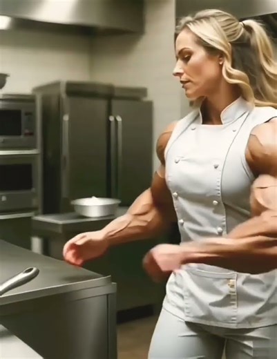 The woman who combines iron and flavor. #fbb #musclebuliding #femalebodybilder