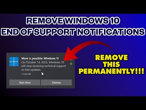 How to stop Windows 10 End of Life and End of Servicing Reminders #Stop #Windows10 #Notifications