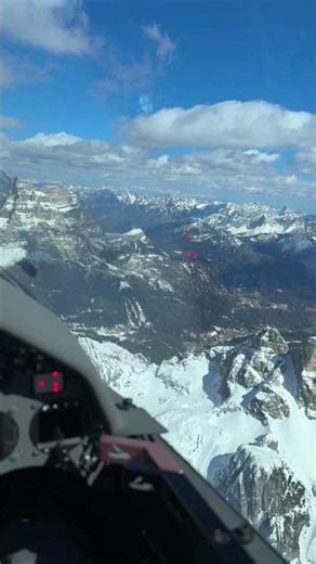 Glider Flight Over Snow Capped Mountains | Alpine Soaring Cockpit View