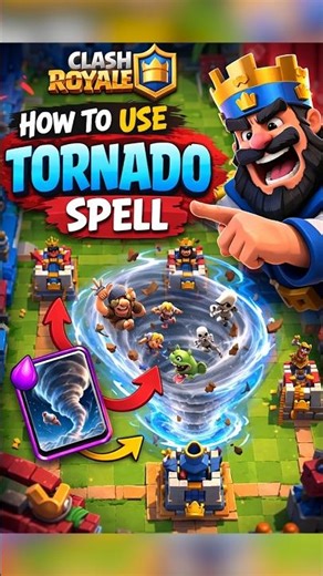 Tornado 🌪 spell trick | Correct place to use clone spell | Clash Royale
