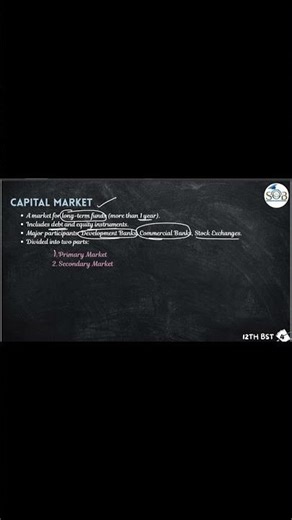 Capital Market Explained | 12th BST Chapter 10 #businessstudies #financialmarket #capitalmarket