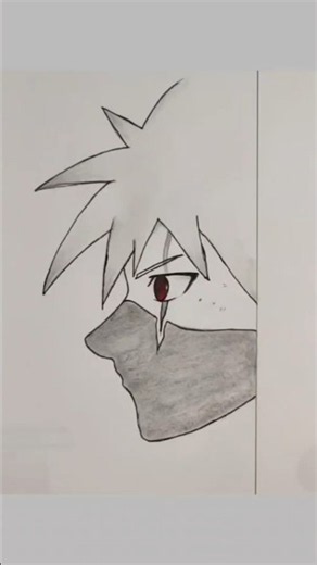 How to Draw Kakashi with Sharingan| Easy Step-by-Step Naruto Drawing Tutorial