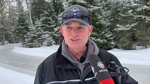New forest skating trail in Mactaquac Provincial Park