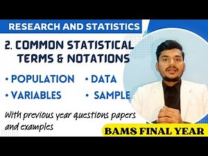 Statistics bams 4th year | Statistics notes bams 4th year | Statistics notes bams final year | Bams