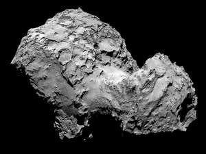 European Space Agency's Rosetta probe becomes first spacecraft to orbit a comet