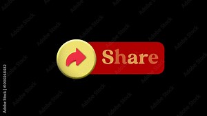 Like comment share text animation with motion graphic clip template. HD resolution with hyper realistic 4K Background.