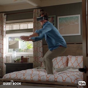 VR isn't vacay friendly. The Guest Book 2-episode premiere is Tues 10|9c on TBS Network. | The Guest Book