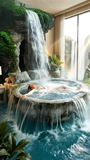 【ASMR】Fantasy Nature Dream Beds Paradise | Moss Resin Mango Waterfall Cloud | Relaxation 🌙💤#asmr#bed