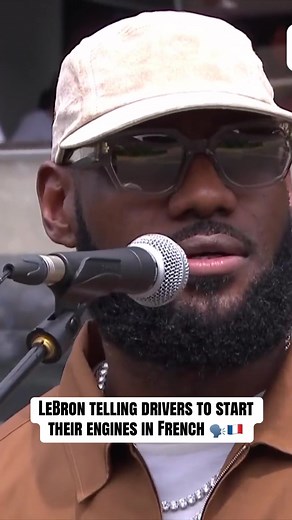 LeBron James Kicks Off Le Mans in French | NBA Star at Motorsport