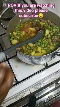 Easy peas stew with potatoes // simple Homemade peas Recipe